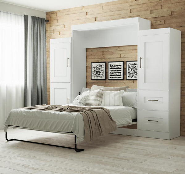 Queen Murphy Bed and 2 Storage Units (115”)