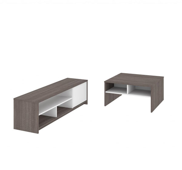 2-Piece set including a coffee table and a TV stand