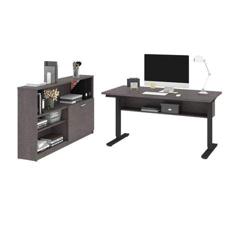 2-Piece set including a 30” x 60” standing desk and a credenza