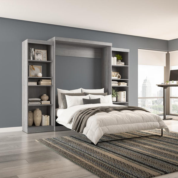 Queen Murphy Bed and 2 Shelving Units (115W)