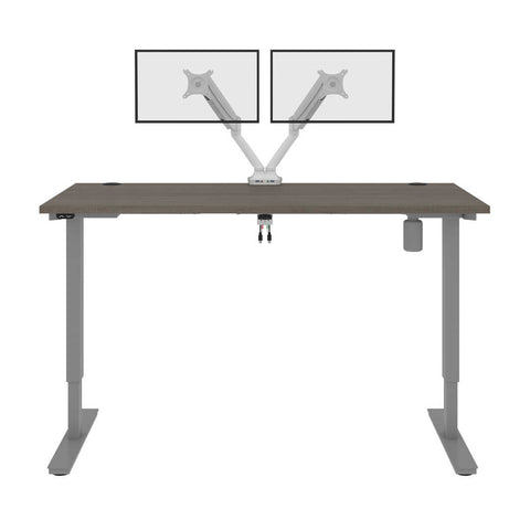 60W x 30D Standing Desk with Dual Monitor Arm