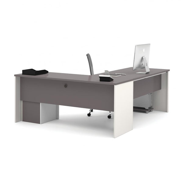 72W L-Shaped Desk with Pedestal