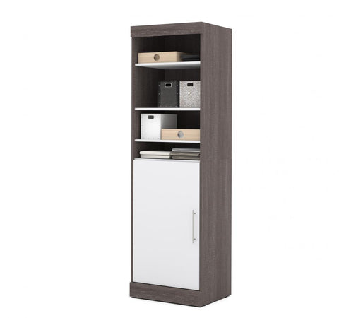 Queen Murphy Bed with Mattress and Storage Unit (90W)
