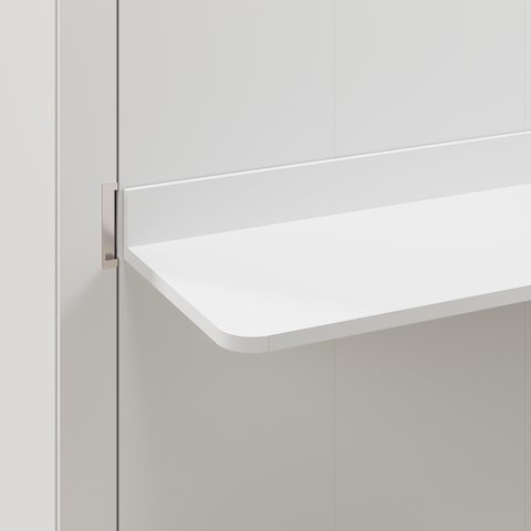 107W Full Murphy Bed with Desk and 2 Storage Cabinets