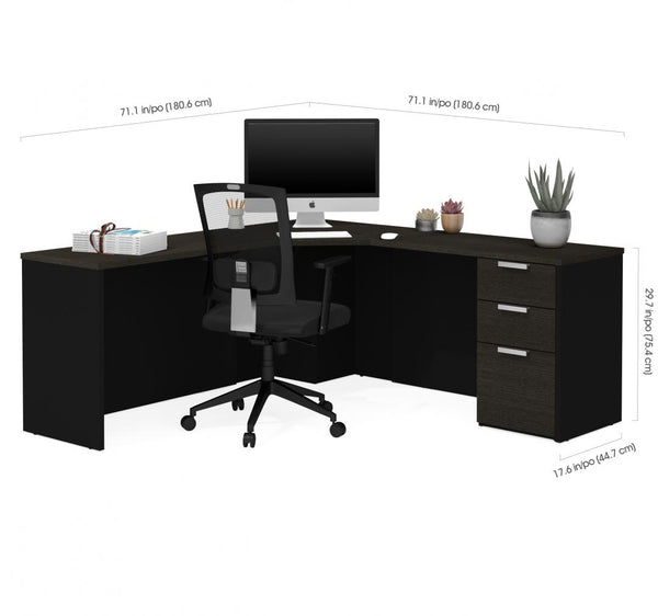 Corner Desk with Pedestal