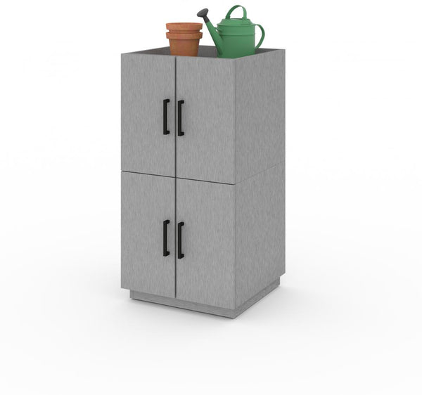 3-Piece Set: two Stackable Storage Cabinets and one 2-Drawer Set