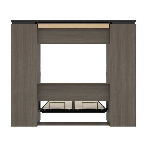 Full Murphy Bed and Narrow Storage Solutions with Drawers (99W)