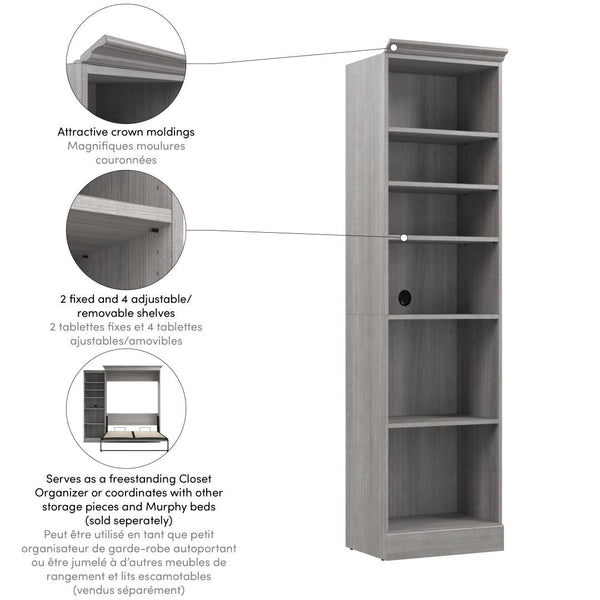 Traditional Closet System with Shelves, 25W x 20D