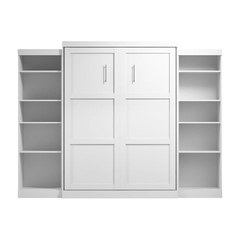 Queen Murphy Bed and 2 Shelving Units (115W)