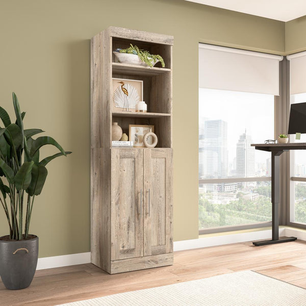 Contemporary Closet System with Doors, 25W x 19D