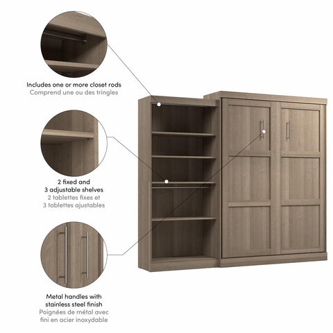Queen Murphy Bed with Closet Organizer (101W)