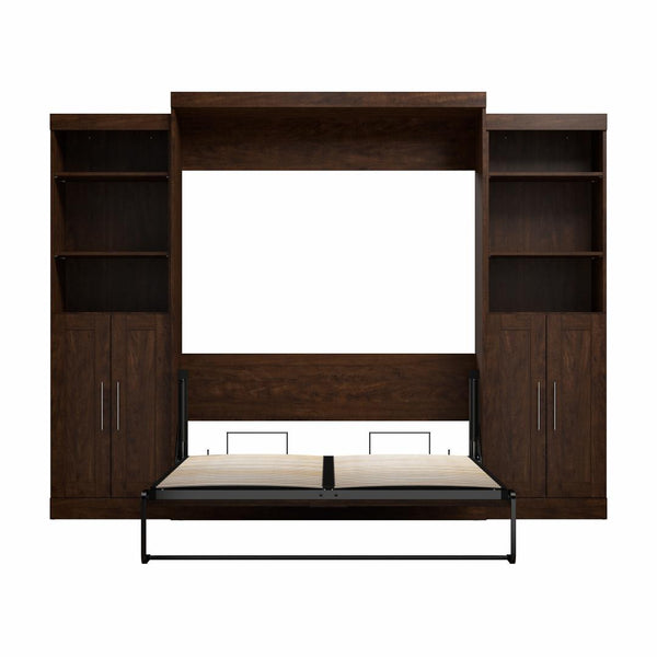 Queen Murphy Bed with Closet Storage Organizers (115W)