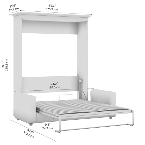 Queen Murphy Bed with Sofa (78W)