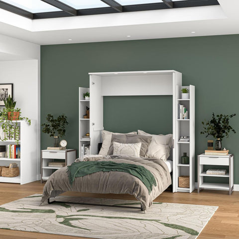 81W Full Murphy Bed with Shelves