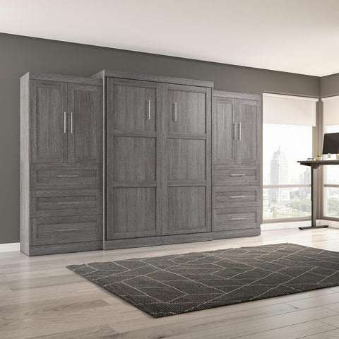 Queen Murphy Bed with Wardrobes (136W)