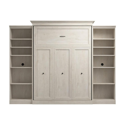 Queen Murphy Bed and 2 Closet Organizers (115W)