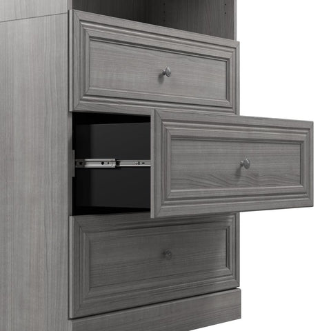Traditional Closet System with Drawers, 36W x 20D