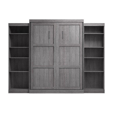 Queen Murphy Bed and 2 Shelving Units (115W)