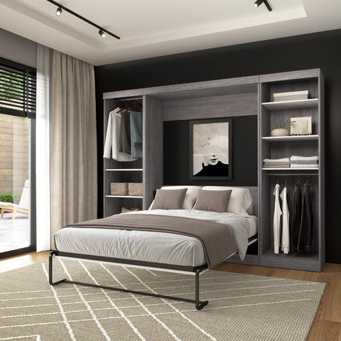 Full Murphy Bed and 2 Closet Organizers (109W)