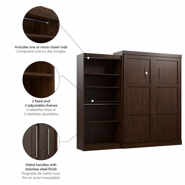 Queen Murphy Bed with Closet Organizer (101W)
