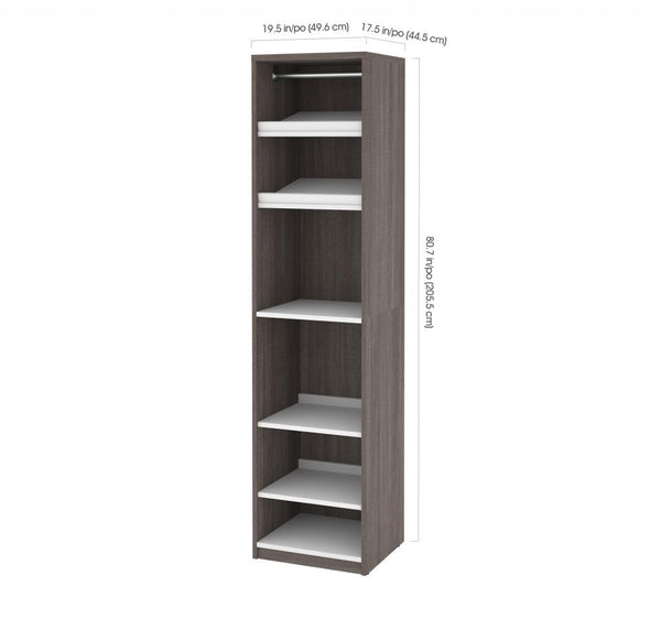 Walk-In Closet Organizer with 4 Floating Shelves