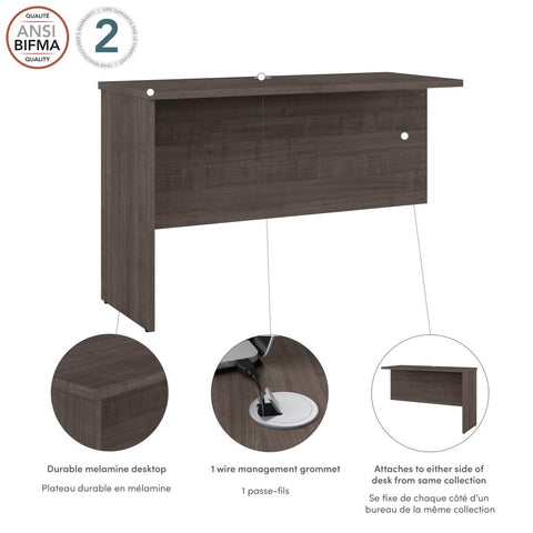48W Desk Return or Bridge