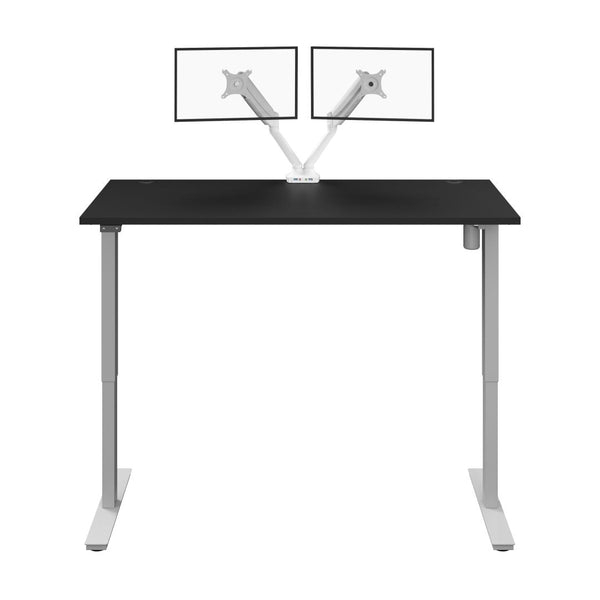 60W x 30D Standing Desk with Dual Monitor Arm