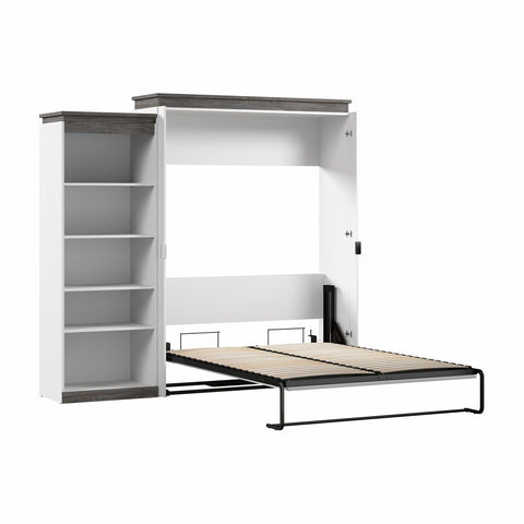 Queen Murphy Bed with Shelves (97W)