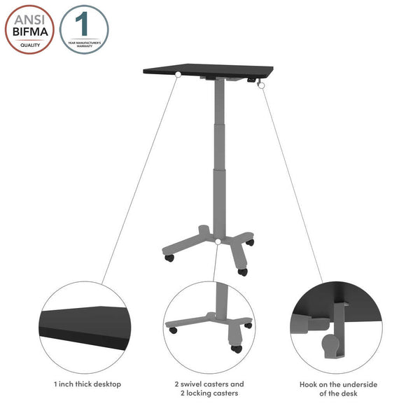 36W x 24D Small Standing Desk