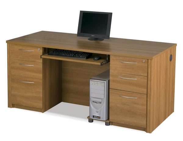 Executive Desk with Two Assembled Pedestals