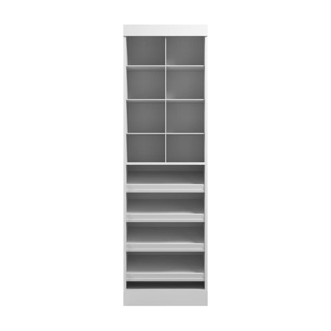 Contemporary Closet System with Shoe Racks & Cubbies, 25W x 19D