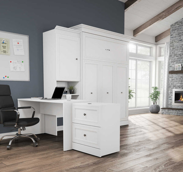 Queen Murphy Bed with Storage and Desk