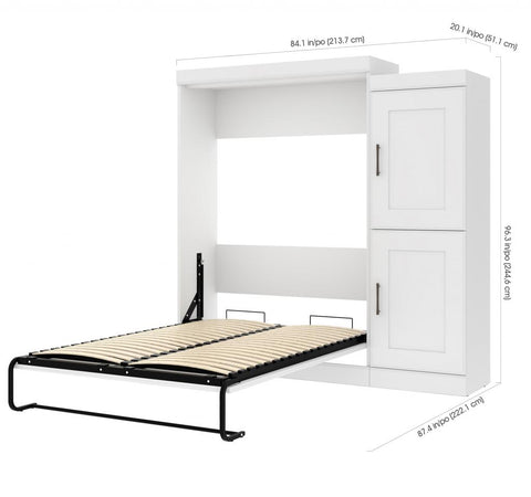 Full Murphy Bed and 1 Storage Unit (85”)