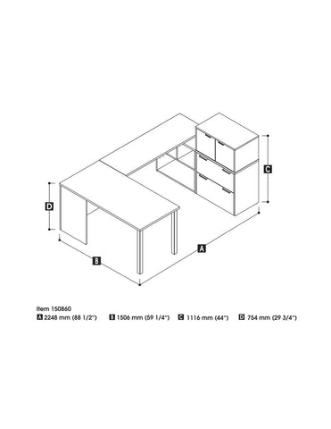U-Shaped Executive Desk