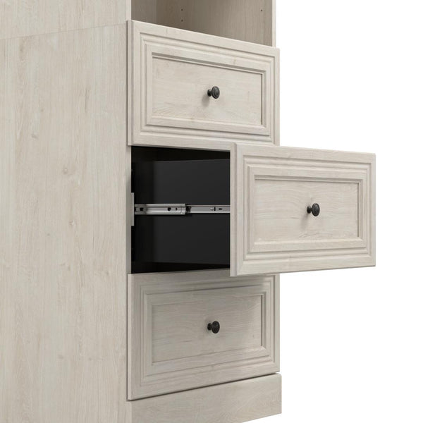 Traditional Closet System with Shelves, Drawers & Clothing Rods, 86W x 20D
