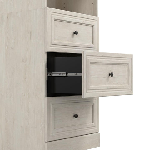 Traditional Closet System with Shelves, Drawers & Clothing Rods, 86W x 20D