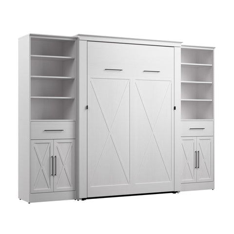 Full Murphy Bed and Closet Organizers with Doors and Drawers (113W)