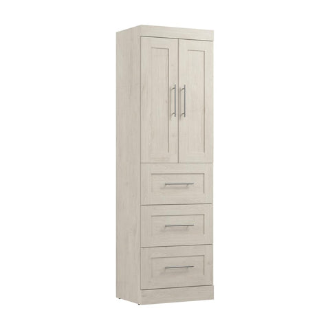 Contemporary Closet System with Drawers, 25W x 19D
