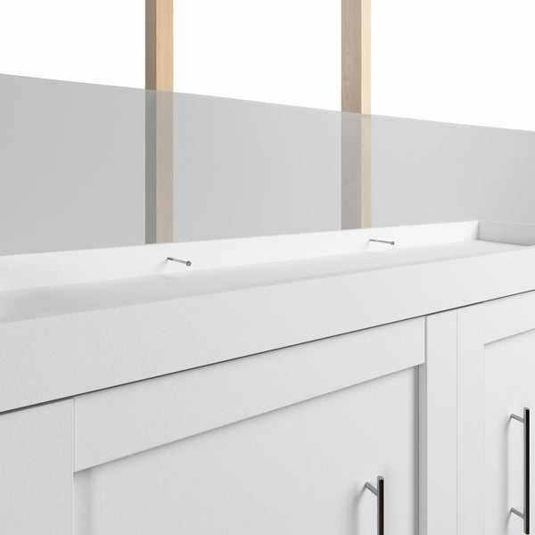 Queen Murphy Bed with Closet Storage Organizers (115W)