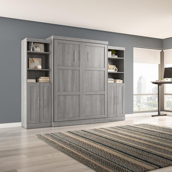 Queen Murphy Bed with Closet Storage Organizers (115W)