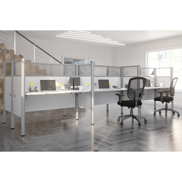 6-Person Office Cubicles with High Privacy Panels