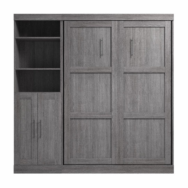 Full Murphy Bed and Closet Organizer with Doors (84W)