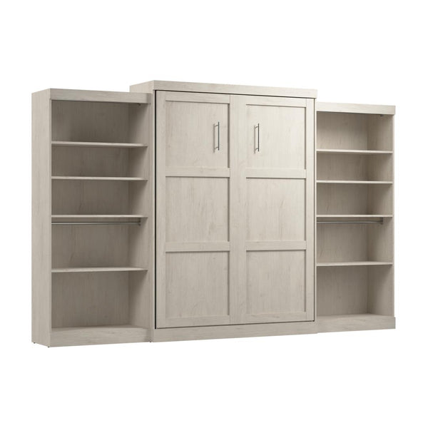 Queen Murphy Bed with 2 Shelving Units (137W)