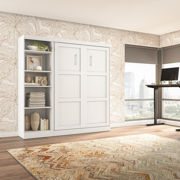 Full Murphy Bed with Shelving Unit (84W)