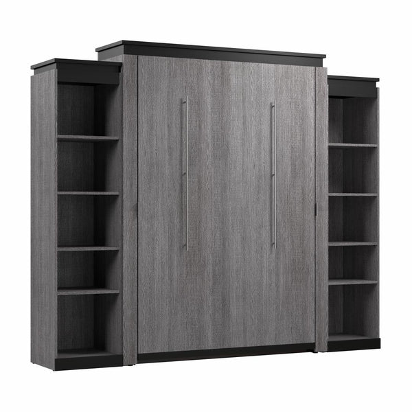 Queen Murphy Bed with Shelves (106W)