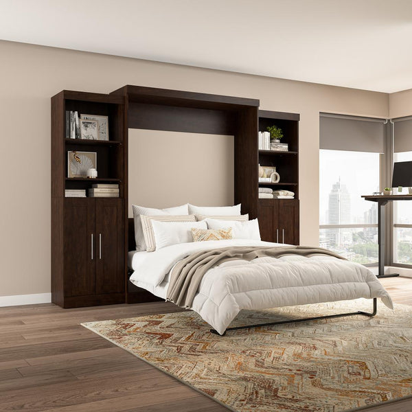 Queen Murphy Bed with Closet Storage Organizers (115W)