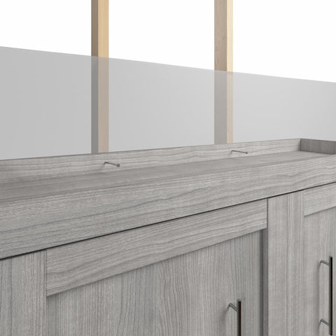 Queen Murphy Bed with Storage Cabinets (115W)