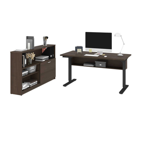 2-Piece set including a 30” x 60” standing desk and a credenza