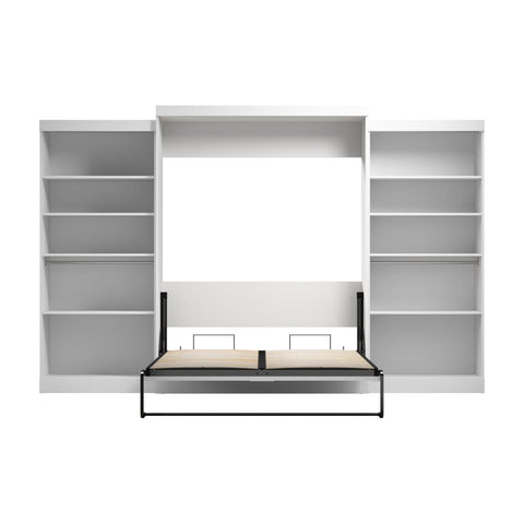 Queen Murphy Bed with 2 Shelving Units (137W)