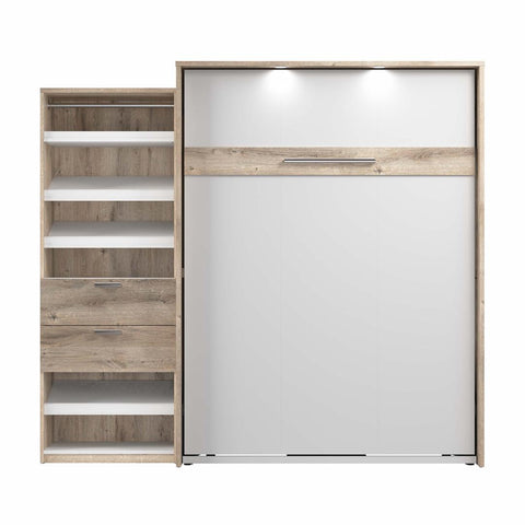 Queen Murphy Bed with Closet Organizer (95W)
